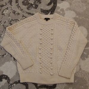 JCrew cream sweater, size medium